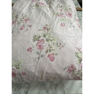Farmhouse Rachel Ashwell PINK Rose Buds Full Fitted Sheet